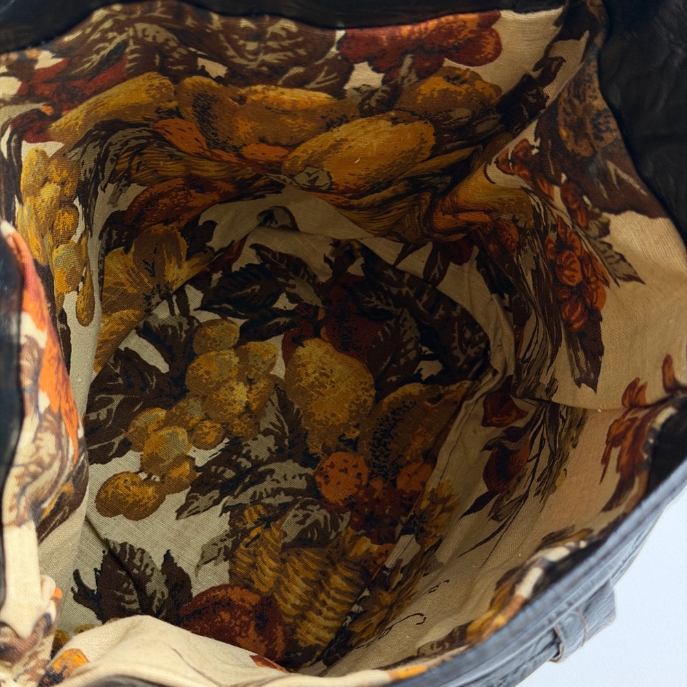 Vintage Mod Retro Patchwork Boho Drawstring Faux … - image 8